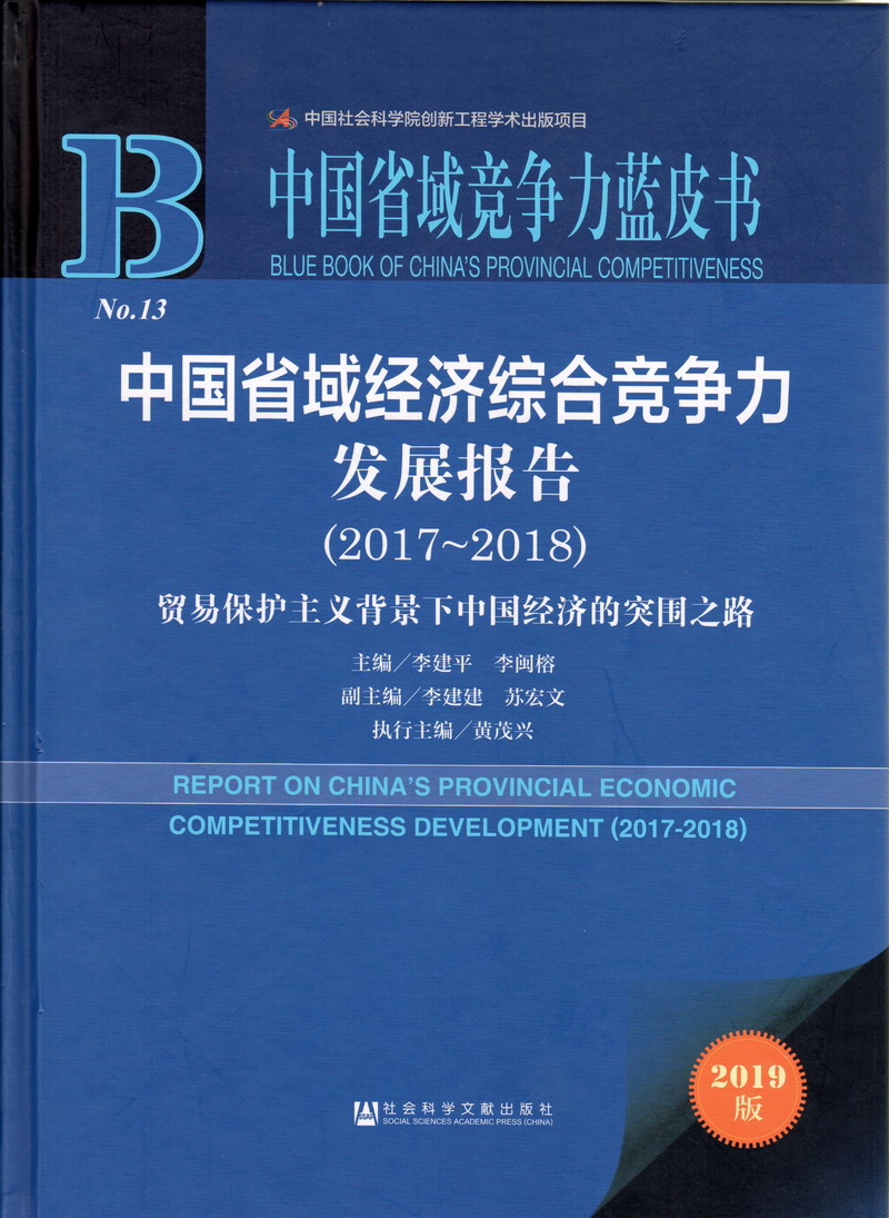 美女被男人日B中国省域经济综合竞争力发展报告（2017-2018）